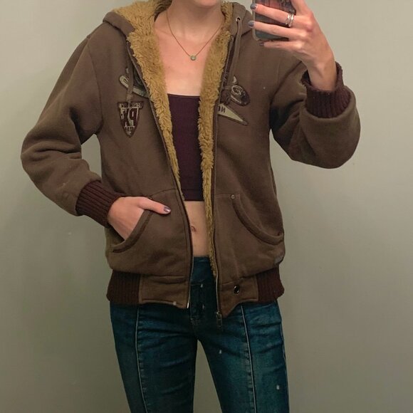 SOLD

Y2K Point Zero PX Star Fuzz-Lined Dark Green Hoodie - Picture 4 of 5